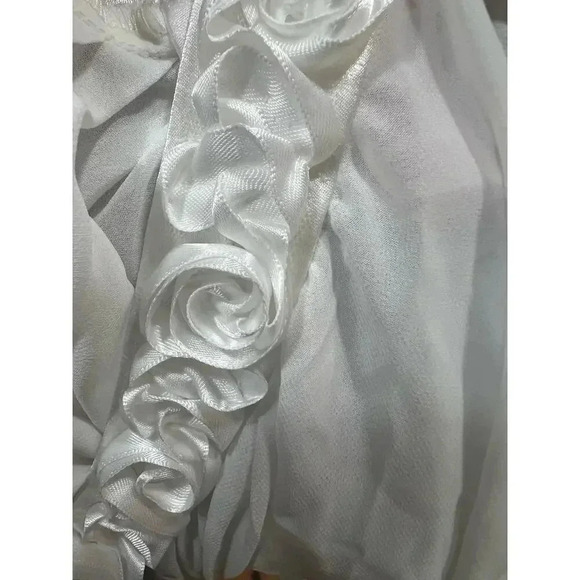 Oscar de la rente pink label vintage delicate camisole satin rosettes  small - Picture 9 of 9